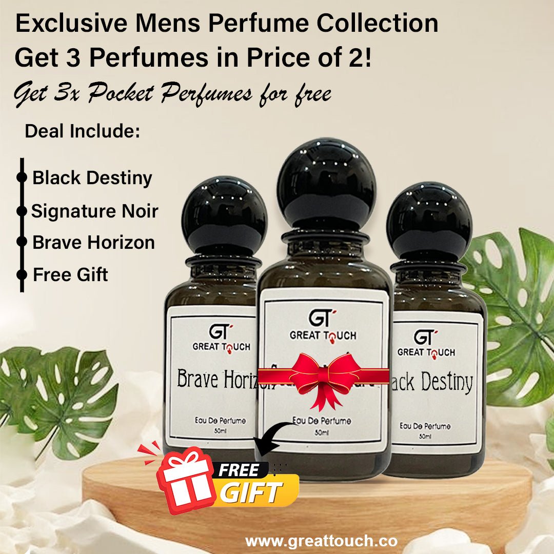 Buy 2 Get 1 Perfume For Free (Deal of top 3 Perfumes) Exclusive deal - Great Touch