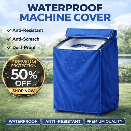 100% Premium Waterproof heat proof Washing Machine Cover Blue - Urban Monarch