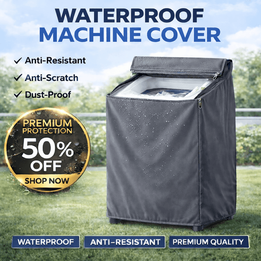 100% Premium Waterproof & heat proof Washing Machine Cover grey - Urban Monarch