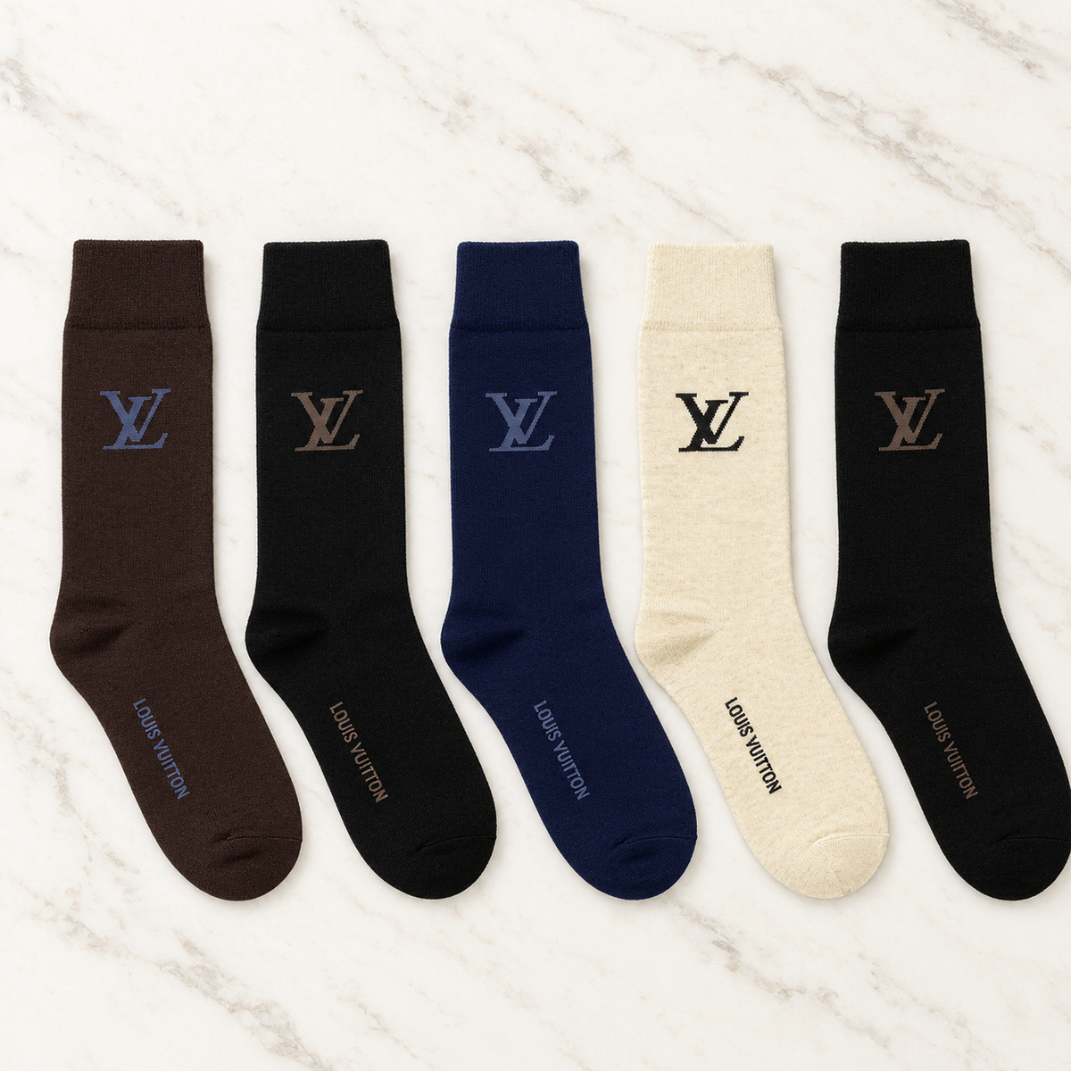 Executive L-V Premium Gift Box Pack of 5 Socks