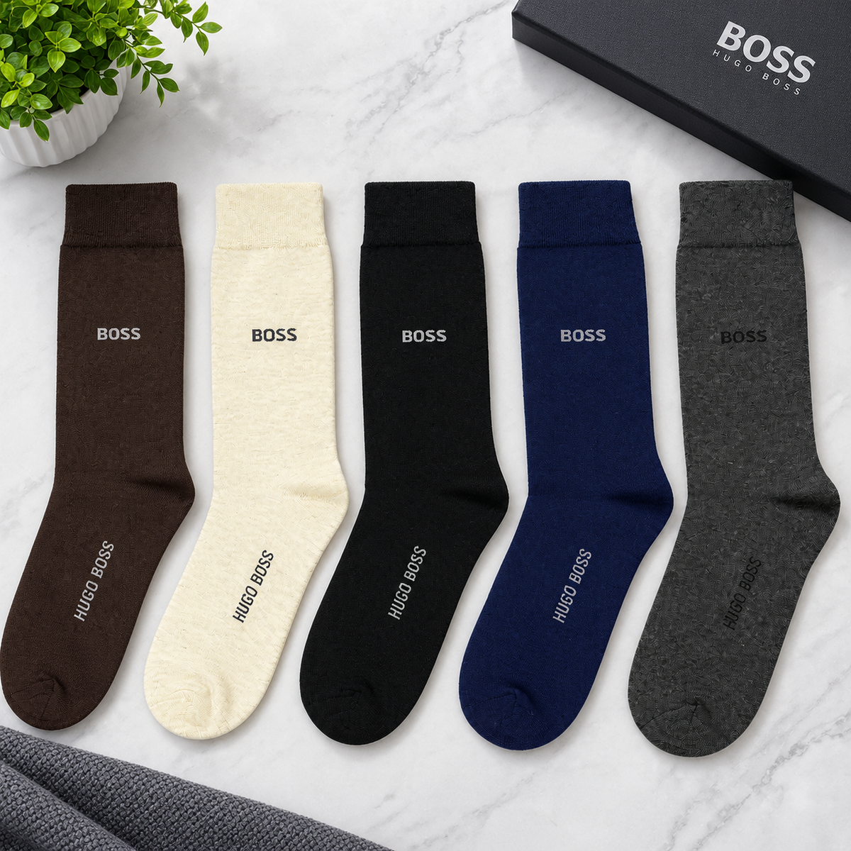H-B Premium Quality Gift Pack of 5 Socks