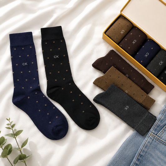 Classic Comfort Mens Premium Sock - Gift Pack of 5 (C-01)