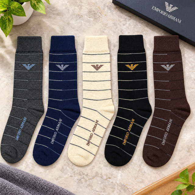 E-A Premium Quality Gift Pack of 5 Socks