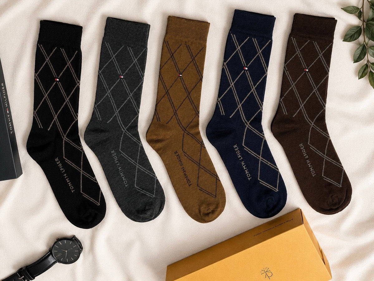 Ultra Comfort Premium Quality Mens Socks Gift Pack 5 (T-02)