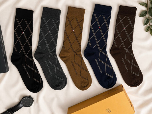 Ultra Comfort Premium Quality Mens Socks Gift Pack 5 (T-02)