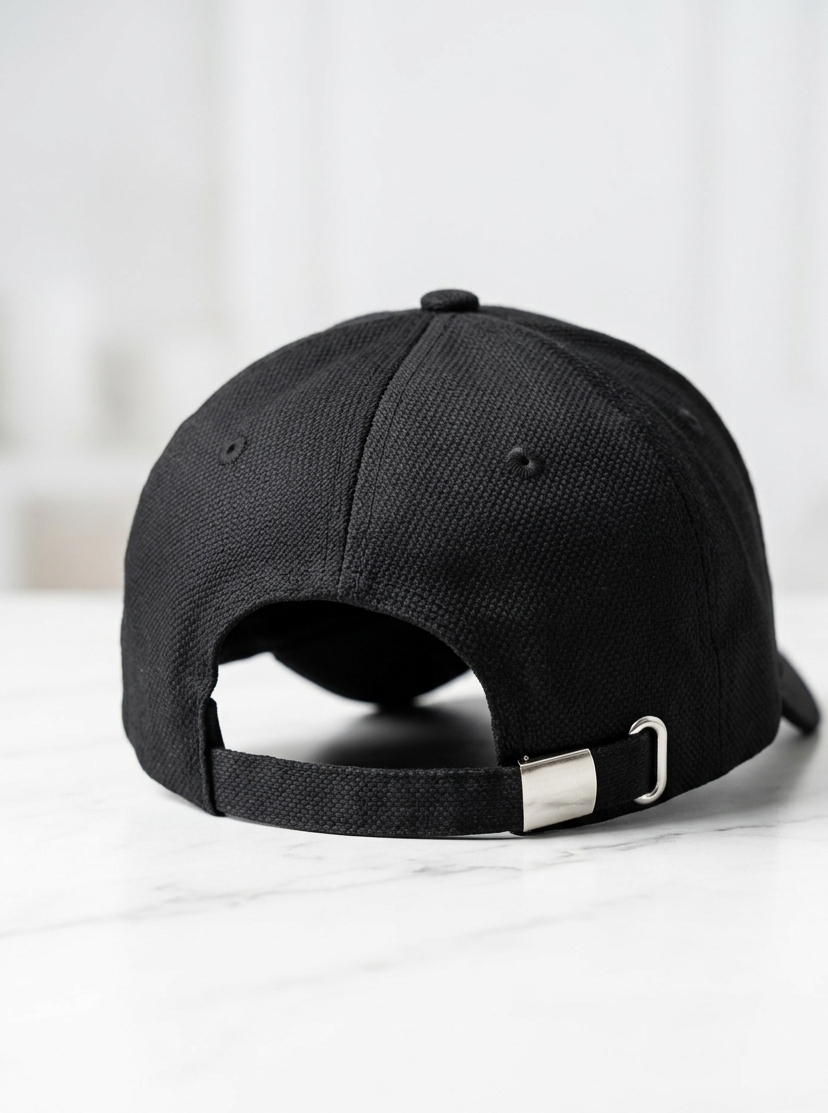 The Premium Black Crown Cap
