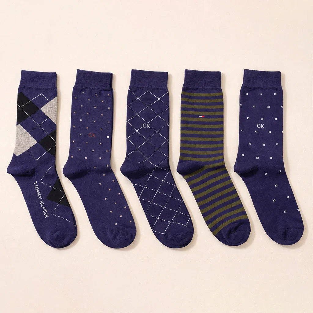 Premium Blue Socks Collection | Branded Gift Box