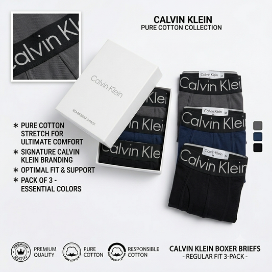 Caln Kln Premium Quality Pack of 3 Boxer