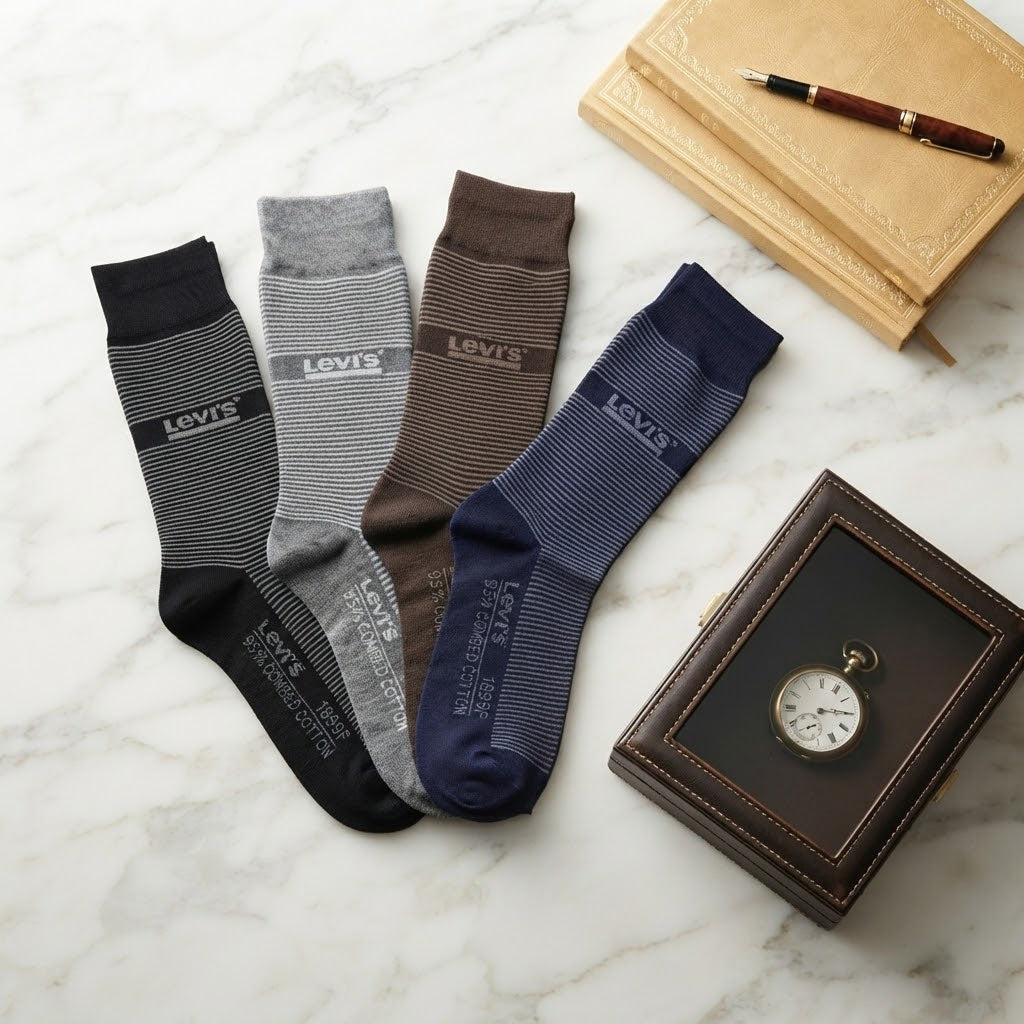 Signature L.V.S Premium Quality Socks Gift pack of 5