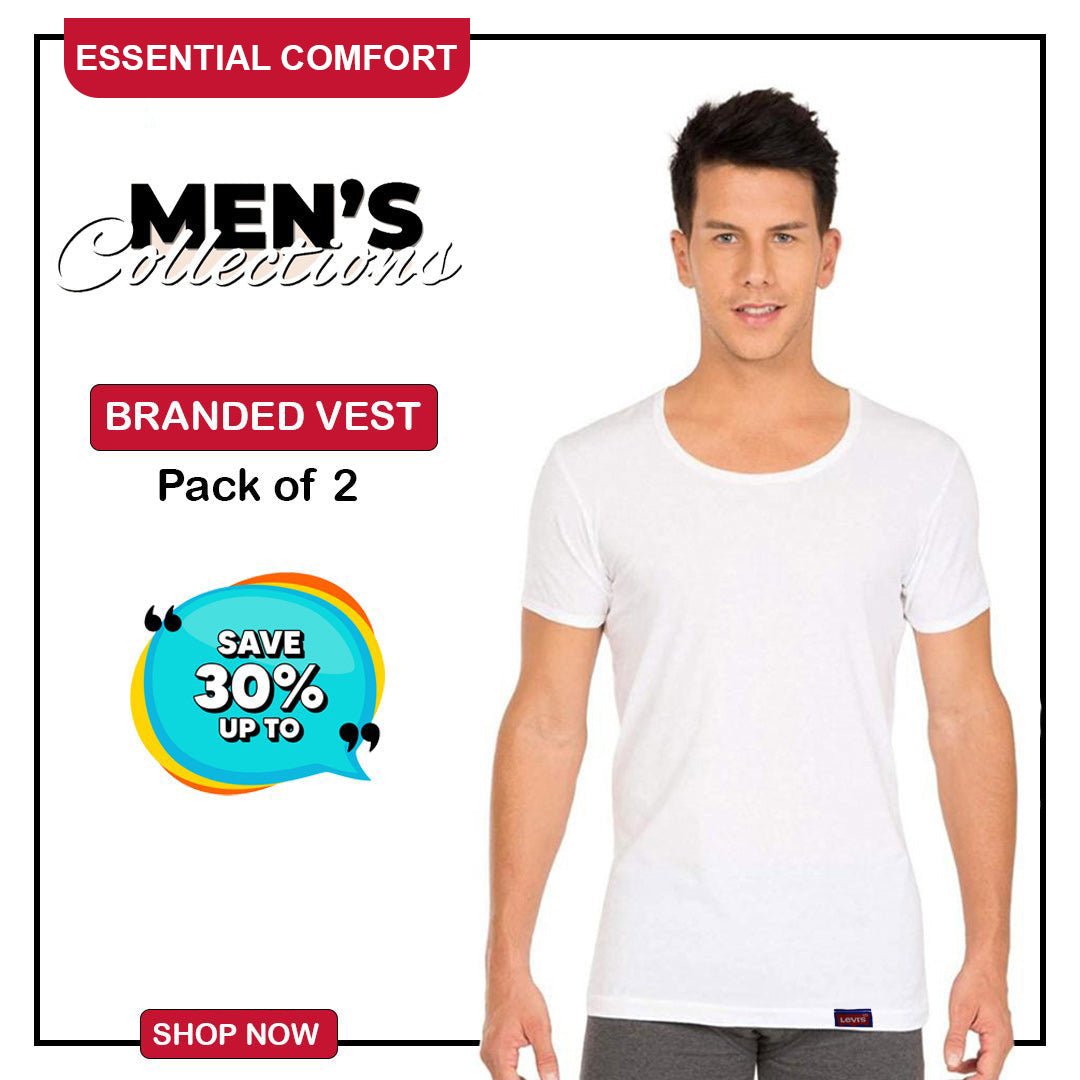 Essential Comfort Half Sleeve Vest Pack of 2 - Urban Monarch