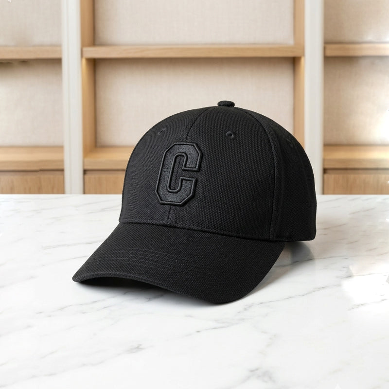 Crown C Imported Black Cap