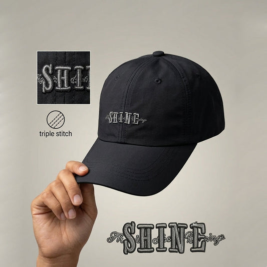 Shine Imported Black  Branded Cap